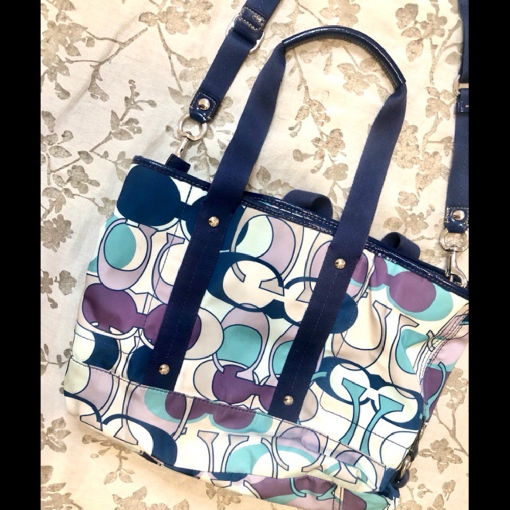 Coach Kyra scarf print purse